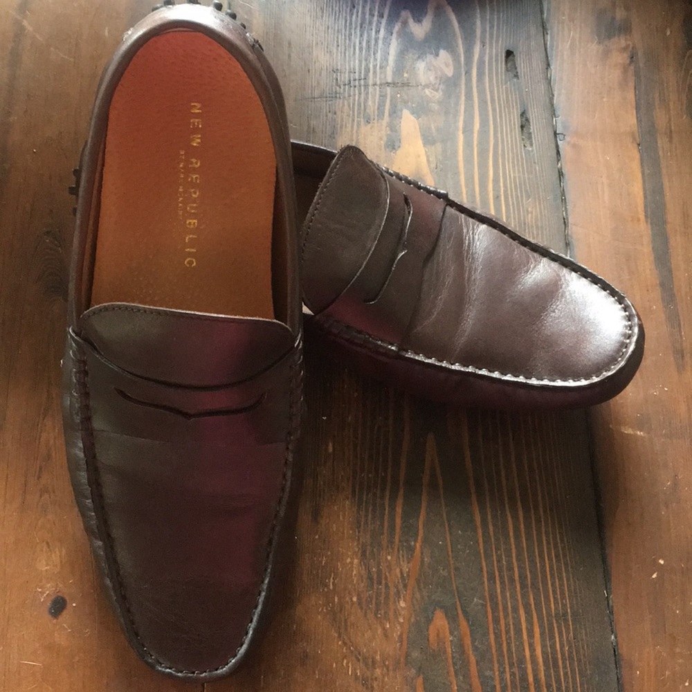 Leather Driver, US size 10.5. Made by New Republic
